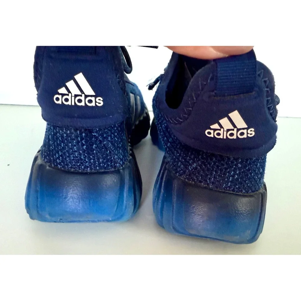 Adidas Kids Dark Blue Mesh Running Shoes Athletic Sneakers Size‎ 13K